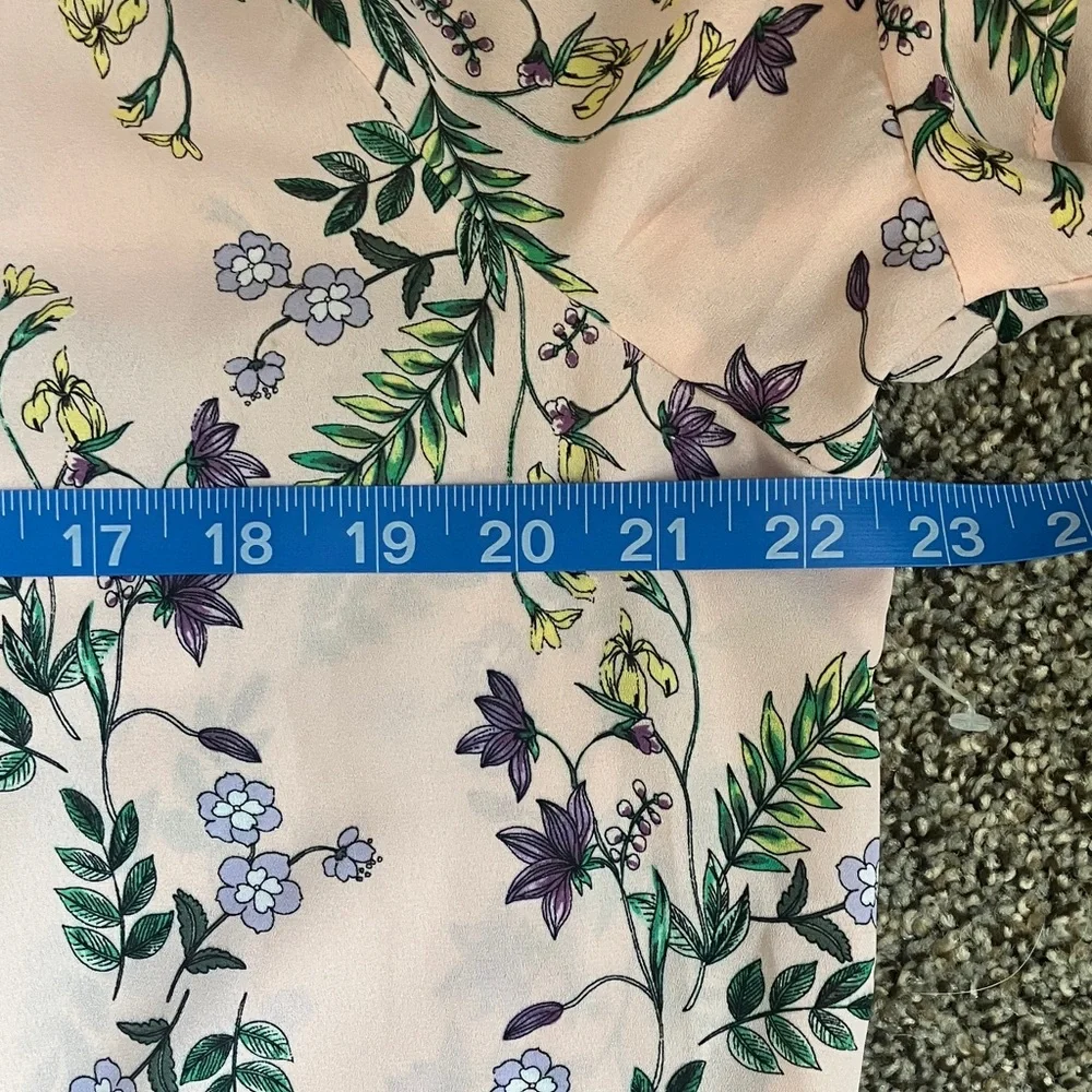 Liz Claiborne Floral Blouse - Pink and Green - Picture 6 of 7